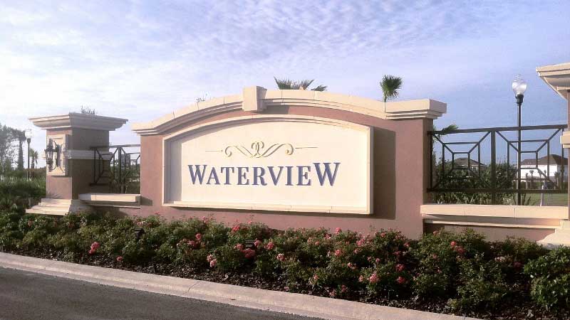 Waterview Community in Kissimmee Entrance Sign